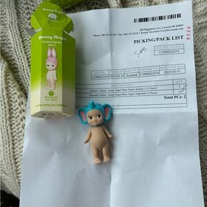 Sonny Angel Mini Figure with Blue Elephant Hat